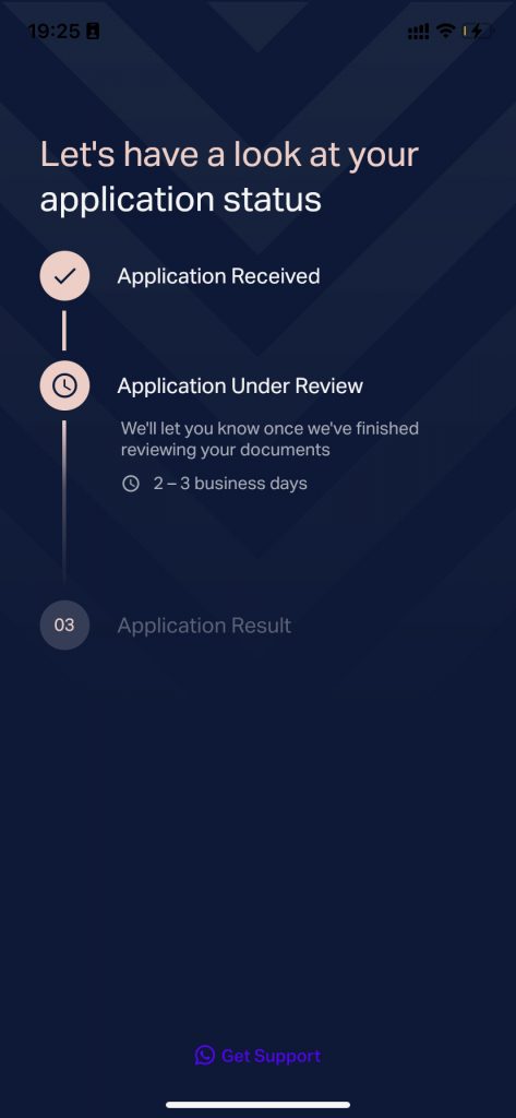 second step of application process